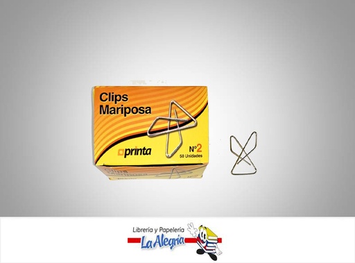 [736211548788] CLIP MARIPOSA N-250 UND MARCA PRINTA   