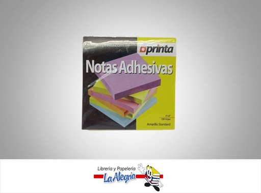 [713757560238] NOTA ADH 3X3'' 100 HOJAS SURTIDO UND MARCA PRINTA