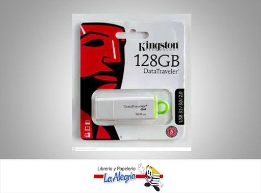 [740617220483] PENDRIVE USB 128GB DATATRAVELER MARCA KINGSTON   
