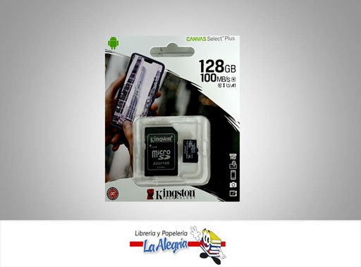 [740617298703] MEMORIA MICRO SD 128GB KINGSTON UND MARCA KINGSTON   