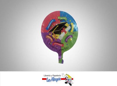 [742554328949] GLOBO FOIL 10 GRADUACION UND MARCA KALEIDOSCOPE   