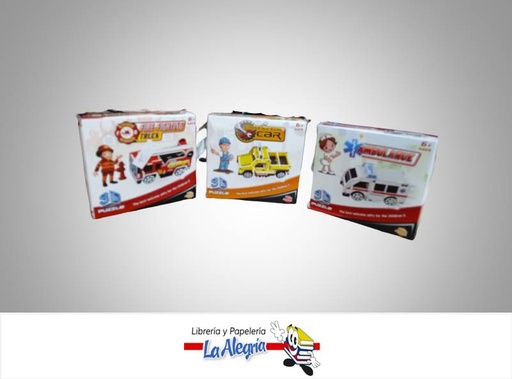 [7450112131278] ROMPECABEZA 3D MEDIOS DE TRANSPORTE MARCA 3D PUZZLE   