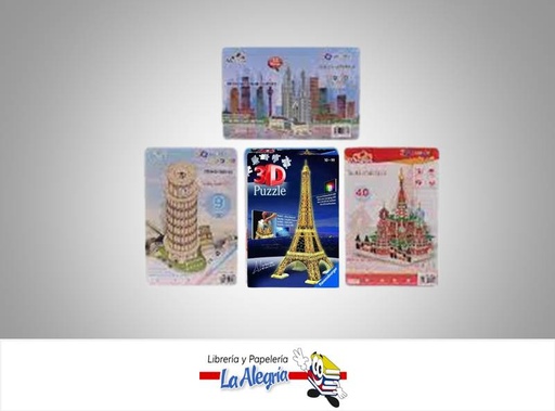 [7450112131339] ROMPECABEZAS 3D EDIF. ARQUITEC 780-80128 MARCA MINGSHENG   