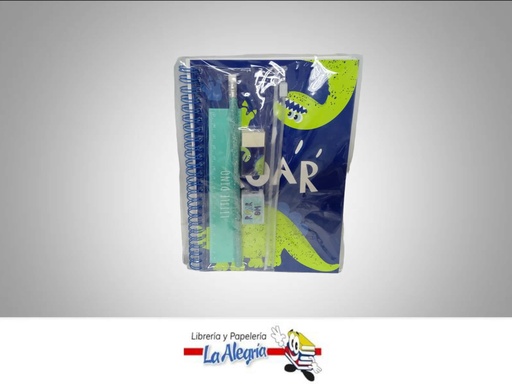 [7450112685825] SET ESCOLAR ROAR 5 PZAS MARCA MERLETTO   