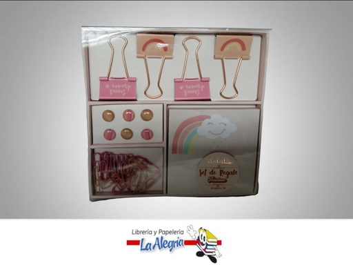 [7450112686310] SET DE OFICINA REGALO 7808513012; 4 PZA ROSA MARCA MERLETTO