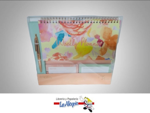 [7450119200113] BLOCK DE ESPIRAL CON NOTE PAD Y BOLIGRAF MARCA MERLETTO   
