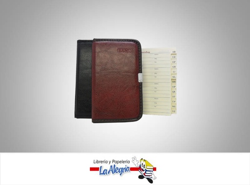 [7453010039400] AGENDA TELEFONICA D/CUERO 150X85MM MARCA ADDRESS   
