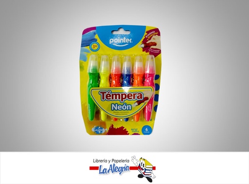 [7453010058876] TEMPERA TIPO BROCHA WC5776N NEON 6 COLORES MARCA POINTER