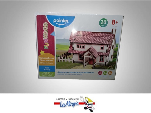 [7453010081119] ROMPECABEZA 3D MADERA 20 PZAS MARCA POINTER   