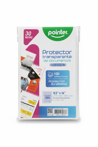 [7453010084738] FUNDA PROTECTORA OFICIO 30 MICRAS 100 UND MARCA POINTER