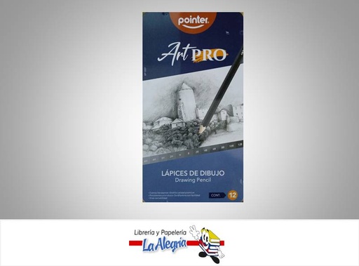 [7453038404884] LAPIZ DE DIBUJO DESDE 6H HASTA 12B ART PRO MARCA POINTER