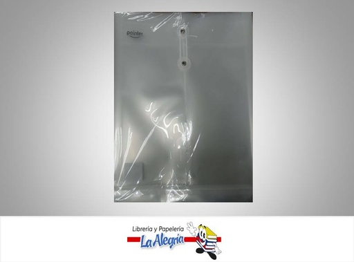 [7453038470964] SOBRE PLASTICO PORTADOCUMENTOS VERTICAL W56CL OFICIO CON CORDON MARCA POINTER