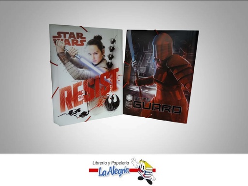 [704831777192] CARPETA CON LIGA STAR WARS PLASTICA OFICIO MARCA OFIMAK