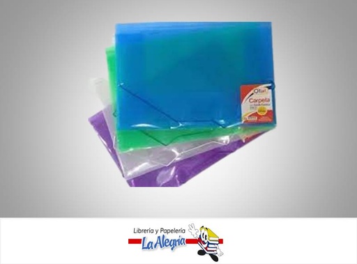 [720171615642] CARPETA CON LIGA LINEA STRIPE CARTA OF-0122 VERTICAL COL0RES VARIOS MARCA OFIART