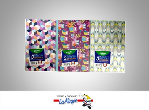 [7453038448109] CARPETA P/ARCHIVO C/DISENO VARIADO MARCA POINTER   