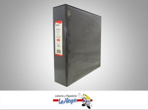[7453000929407] CARPETA 3 AROS 2'' CARTA NEGRO MARCA FORCE   
