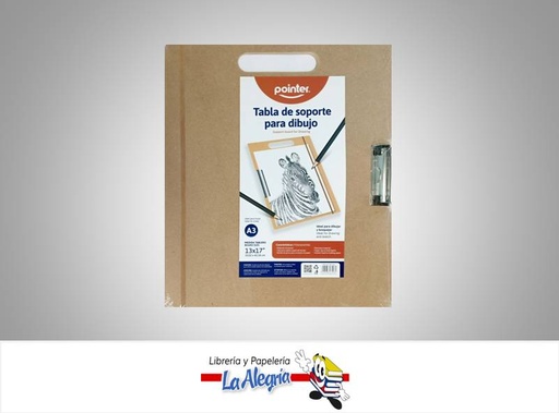 [7453038474061] TABLA SOPORTE DIBUJO A3 33.02X43.18CM UN MARCA POINTER DB-19A3