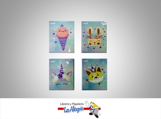 [7453038482158] LIBRETA NOTA EMPASTADA 21X14.5 CM DIBUJOS SURTIDO MARCA POINTER