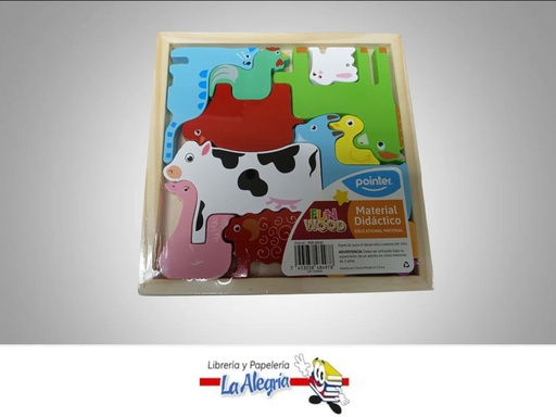 [7453038484978] JUEGO DIDACTICO ANIMALES DE GRANJA MARCA POINTER