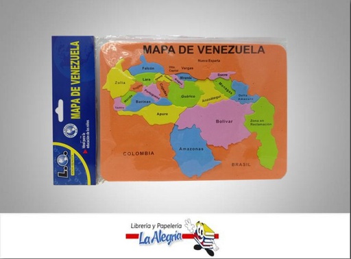 [7453046822984] FOAMI MAPA DE VENEZUELA MARCA L.O.   