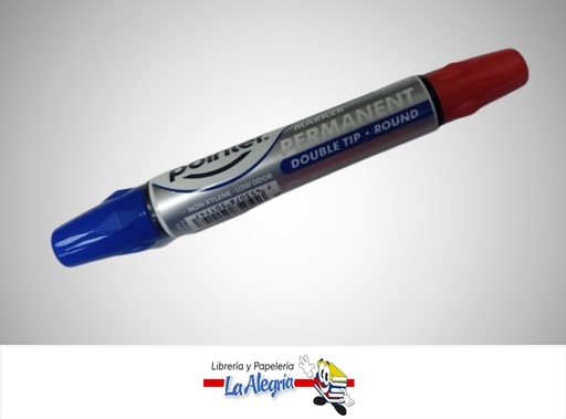 [7453078501147] MARCADOR DOBLE PUNTA 2 COLORES PM803 UND MARCA POINTER   