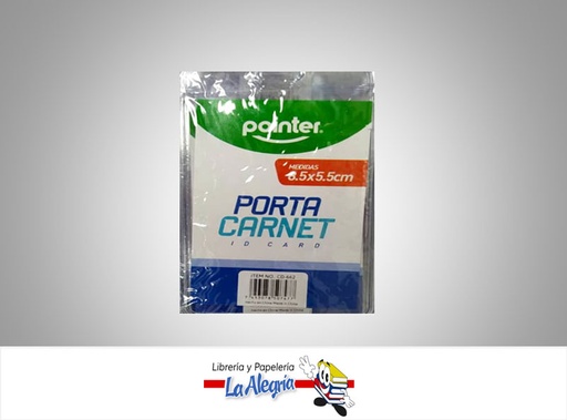 [7453078507477] PORTA CARNET PLASTICO VERTICAL CD662 UND MARCA POINTER   