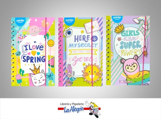 [7453078548470] AGENDA ESPIRAL 13X19,8CM 2021-2023 UND MARCA POINTER   