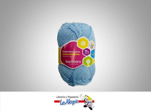[7453086100967] ESTAMBRE ESCOLAR 15 GR AZUL PASTEL UND MARCA BAMBARY