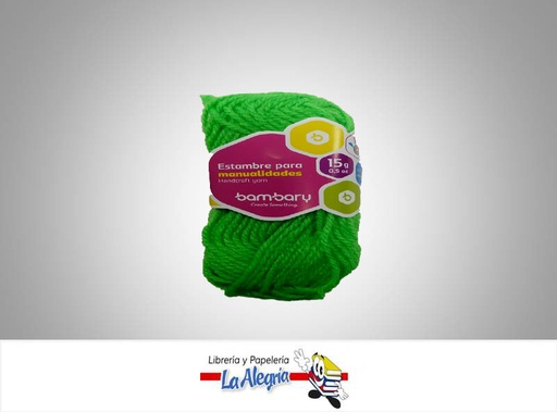 [7453086101001] ESTAMBRE ESC 15 GR VERDE NEON UND MARCA BAMBARY   