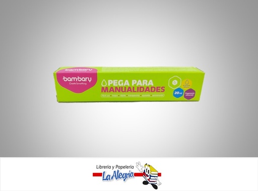 [7453086101872] PEGA PARA MANUALIDADES 20ML MARCA BAMBARY