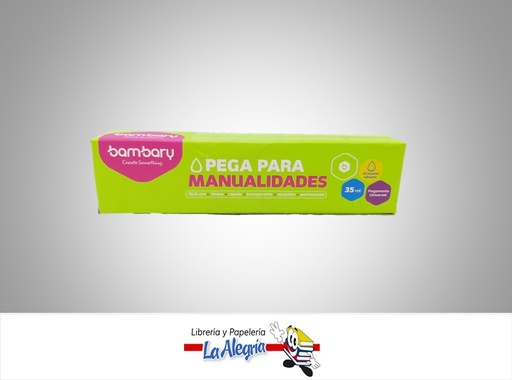 [7453086101889] PEGA PARA MANUALIDADES 35ML MARCA BAMBARY