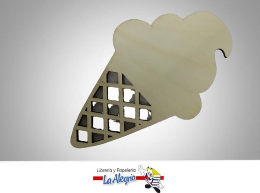 [7453086113851] FIGURA HELADO MADERA MARCA BAMBARY   