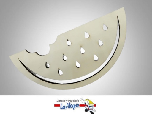 [7453086113905] FIGURA SANDIA MADERA MARCA BAMBARY