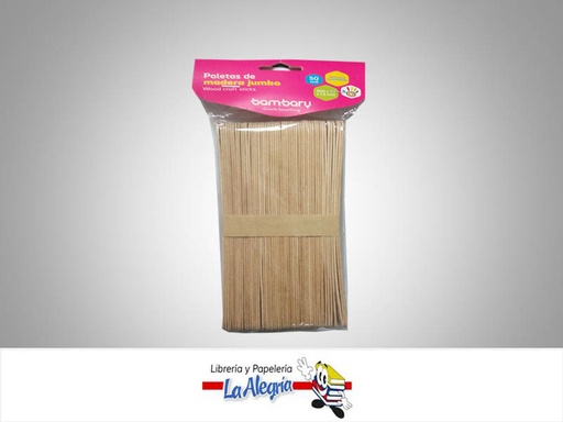 [7453086114735] PALETA MADERA 200X24XMM NATURAL 50UND MARCA BAMBARY