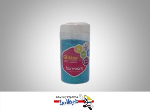 [7453086115787] ESCARCHA 100 GR AZUL NEON BAMBARY MARCA BAMBARY