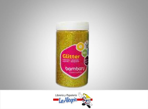 [7453086115817] ESCARCHA 100 GR AMARILLO NEON BAMBARY MARCA BAMBARY