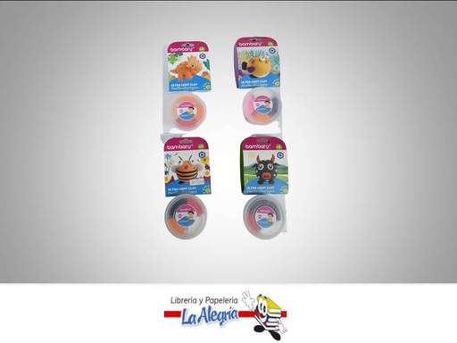 [7453086116722] MASILLA ULTRA LIGERA 30 GR ENVASE 4 COLORES MARCA BAMBARY