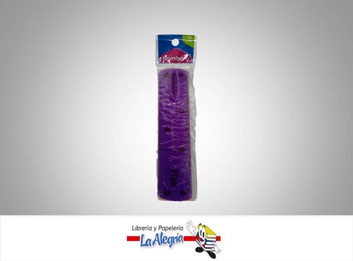 [7453086116838] REGLA FLEXIBLE 15 CM COLOR SURTIDO MARCA BAMBARY   