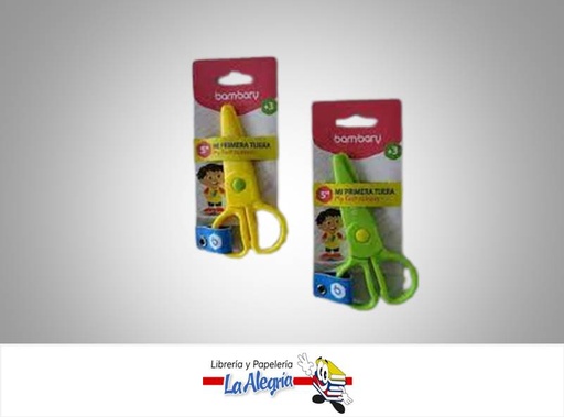 [7453086117125] TIJERA ESCOLAR MI PRIMERA TIJERA 5" MARCA BAMBARY