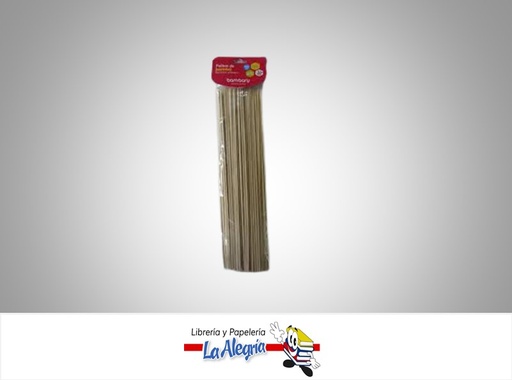 [7453086118153] PALITO ALTURA 250X3 MM MEDIANO 100 PZ MARCA BAMBARY   