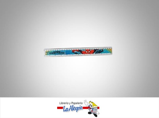 [7453091304114] REGLA ACRILICA 30 CM SPIDERMAN MARCA ARTESCO   