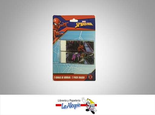 [7453091304336] BORRADOR NATA RECTANGULAR SPIDERMAN MARCA DISCAYCA   