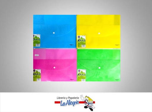 [7501214984313] SOBRE PLASTICO CON BROCHE CON CIERRE CARTA MARCA SYSABE