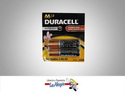 [7506195153628] PILA AA/LR6 ALCALINA 1,5V 2UND MARCA DURACELL   