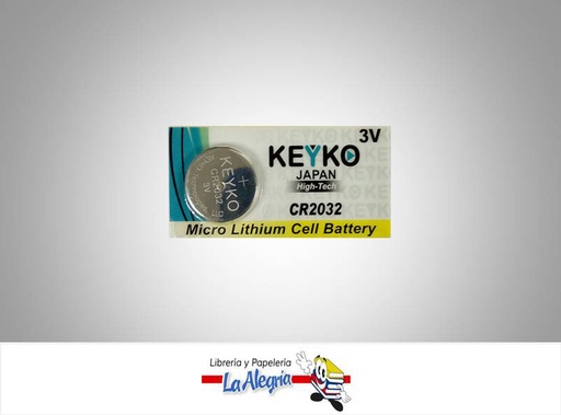 [753182266510] PILA DE BOTON CR2032 MICRO LITIO 3V UND MARCA KEYKO   