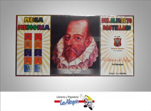 [7590001368337] JUEDO D/MEMORIA ALFABETO CASTELLANO MARCA FAMILY GAMES   