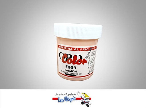 [7590015000407] PINTURA AL FRIO 60CC F009 SALMON MARCA ORO COLOR   