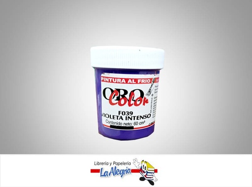 [7590015000704] PINTURA AL FRIO 60CC F039 VIOLETA INTENSO MARCA ORO COLOR