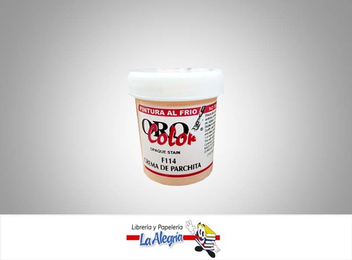 [7590015001473] PINTURA AL FRIO 60CC F114 CREMA DE PARCHITA MARCA ORO COLOR