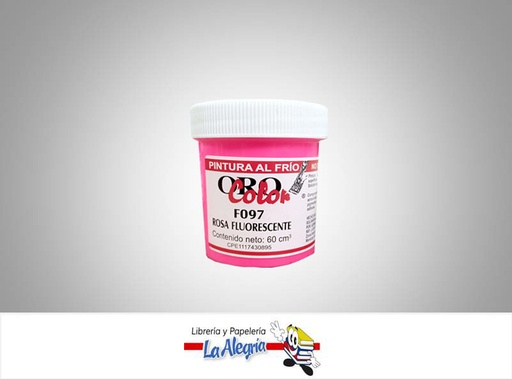 [7590015001541] PINTURA AL FRIO 60CC F097 ROSA FLUORESCENTE MARCA ORO COLOR